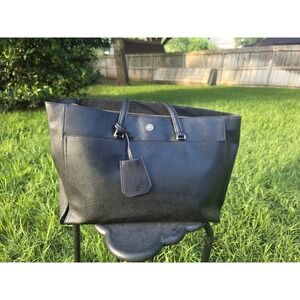 TORY BURCH ROBINSON TOTE BAG LARGE SAFFIANO LEATHER PURSE *flawed See Pics